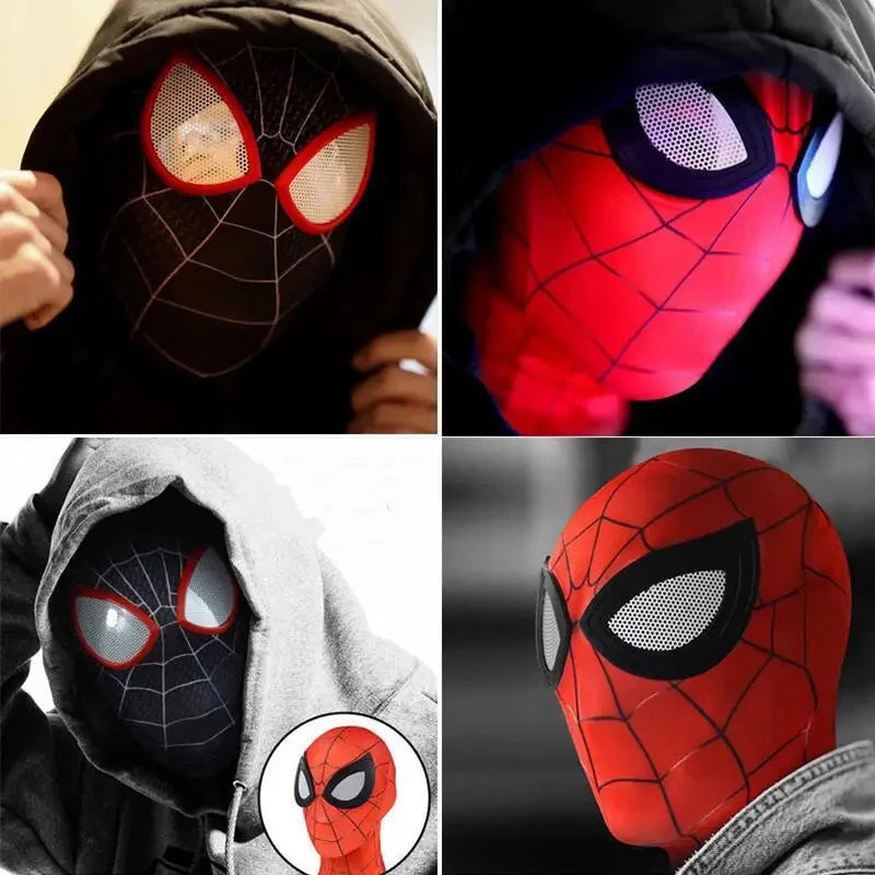 Spiderman Mask Superhero Miles Morales Peter Parker Spider Man Cosplay