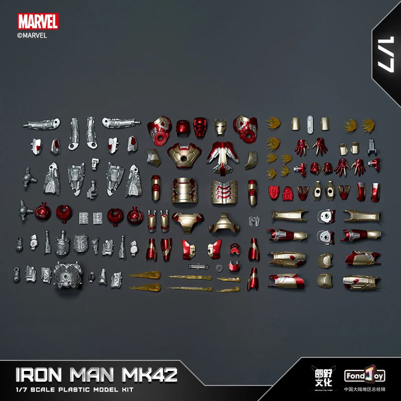 1:7 Original FondJoy Iron Man MK42 MK43MK5 MK6 MK7 DIY Toys Action