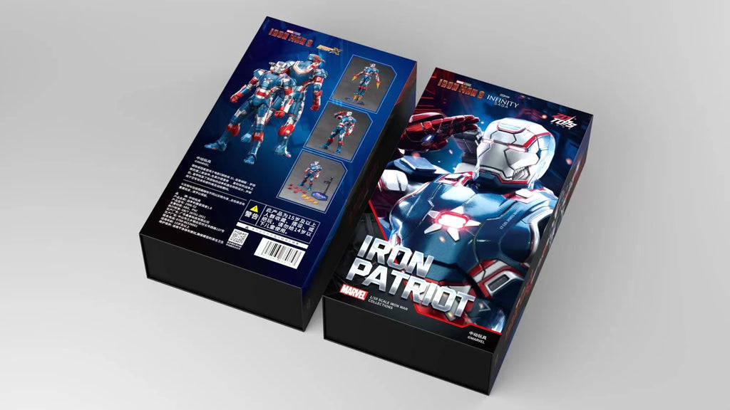 ZD Original Iron Man MK30 Blue Steel 1/10 Iron Patriot MK3 Marvel