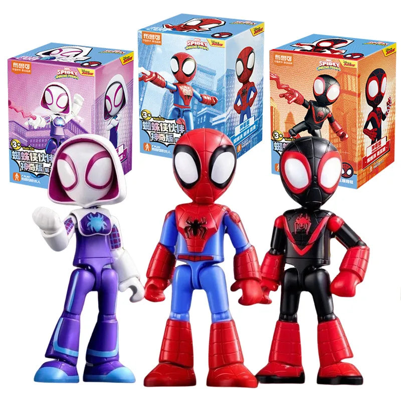 Marvel Spider Man building block Splicing toys 12cm Iron man Peter