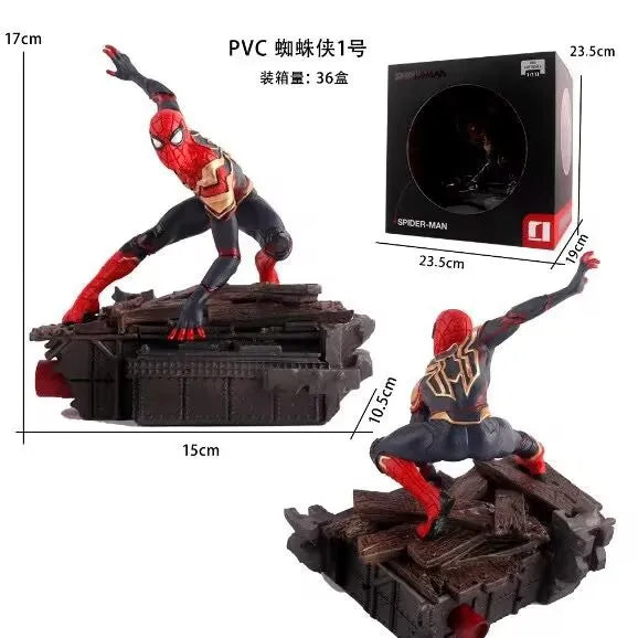 23cm Spider Man Figure Spiderman Anime Figurine Pvc Model Collection