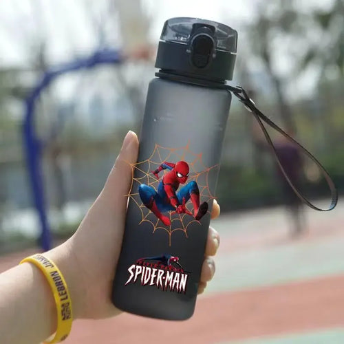 Spiderman Hulk Anime Water Bottle iron Man Captain America Boys