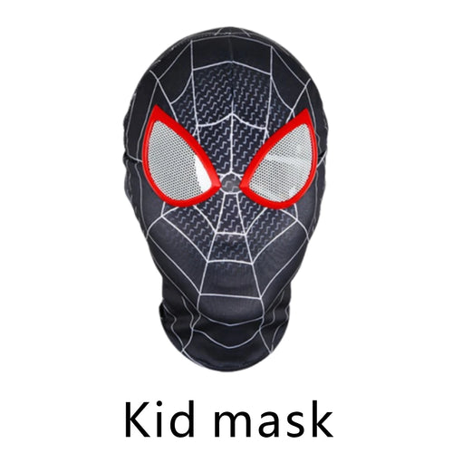 Halloween Miles Morales Spiderman Head Mask for Adult Kid Unisex Gwen