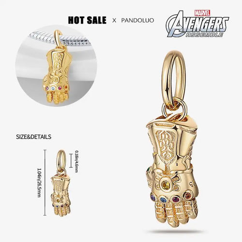 NEW Disney Marvel Series Iron Man Spiderman Charm Beads Fits Charms
