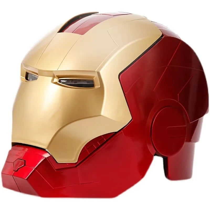65cm Marvel Iron Man Helmet 1:1 Wearable Mask Gloves Glowing Eyes