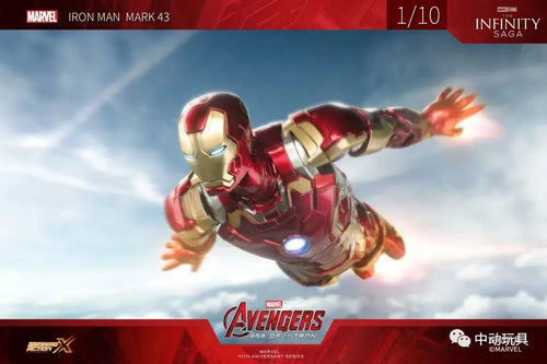 ZD Original Iron Man MK30 Blue Steel 1/10 Iron Patriot MK3 Marvel