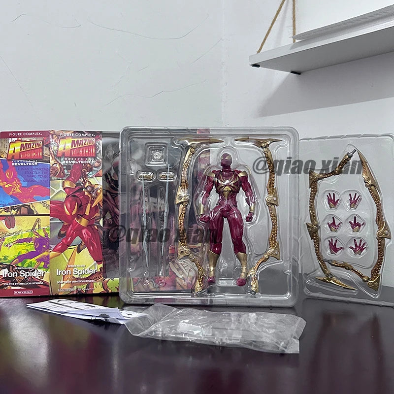 New Amazing Yamaguchi Animation Kaiyodo Iron Spiderman Ation Figure