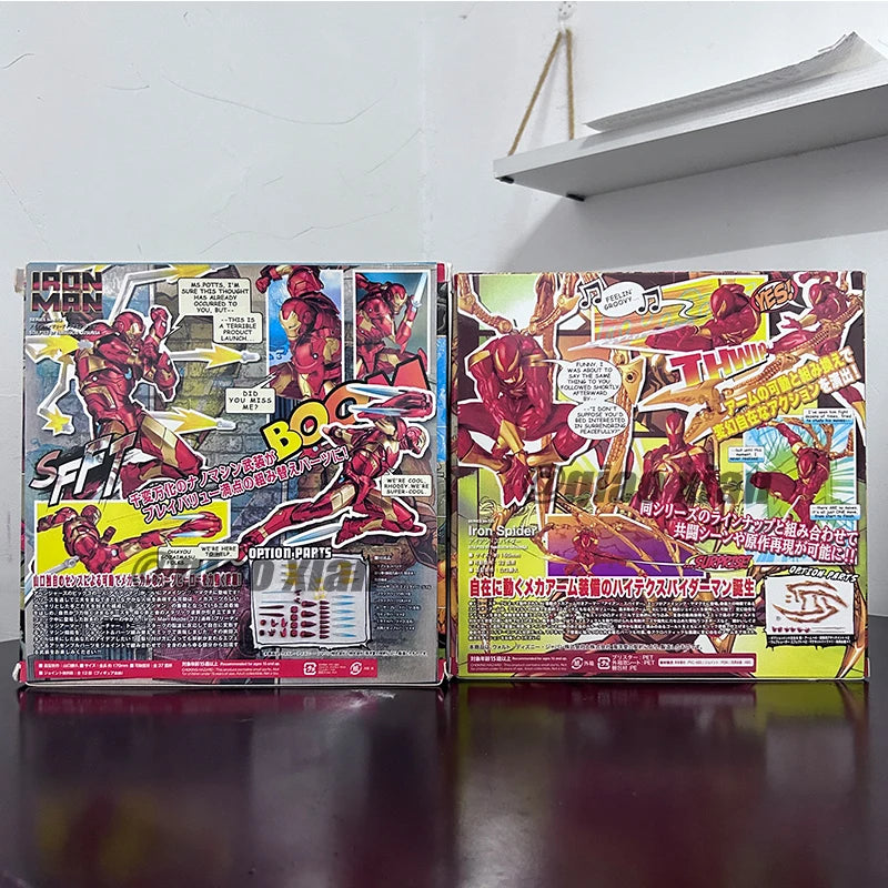 New Amazing Yamaguchi Animation Kaiyodo Iron Spiderman Ation Figure