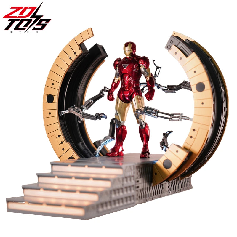 ZD Original Iron Man SUIT-UP GANTRY 1/10 Marvel Legend Demolition