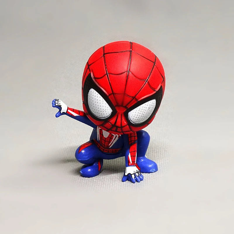 Marvel Avengers Spider Man Cute Action Figure Posture Anime Decoration