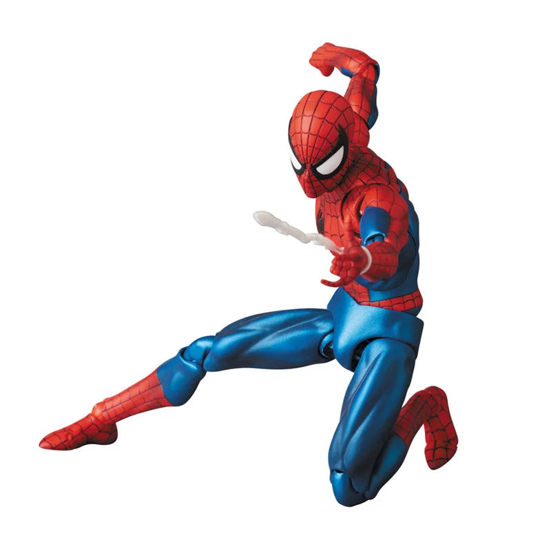 Disney Mafex 075 Spiderman Action Figure 16cm High Quality Spider Man
