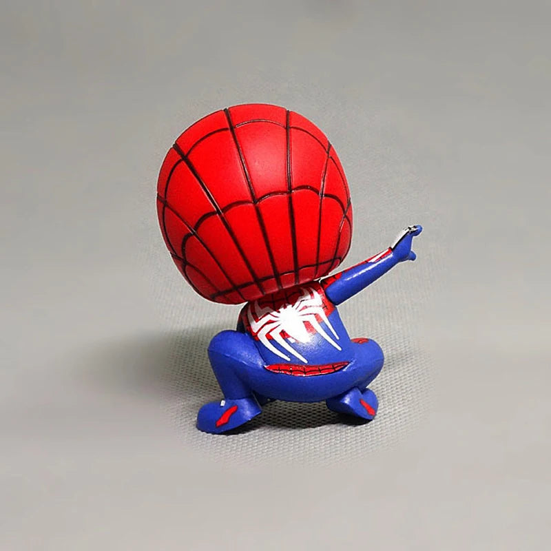 Marvel Avengers Spider Man Cute Action Figure Posture Anime Decoration