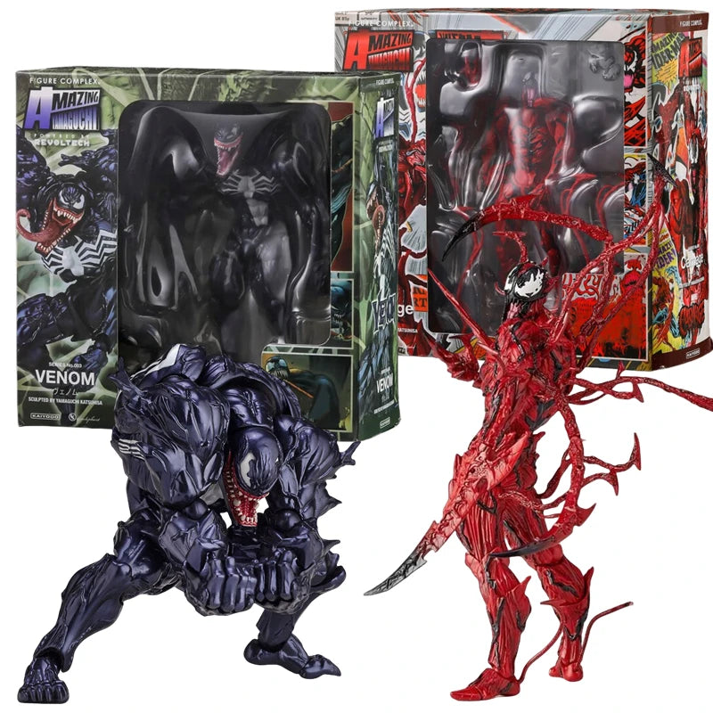 AMAZING YAMAGUCHI Carnage Venom KAIYODO Spider Man Legends Action