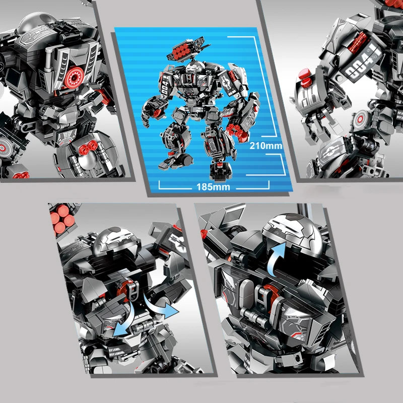 600+Pcs Superheroes Building Blocks Iron Man Toys Robot Model Bricks