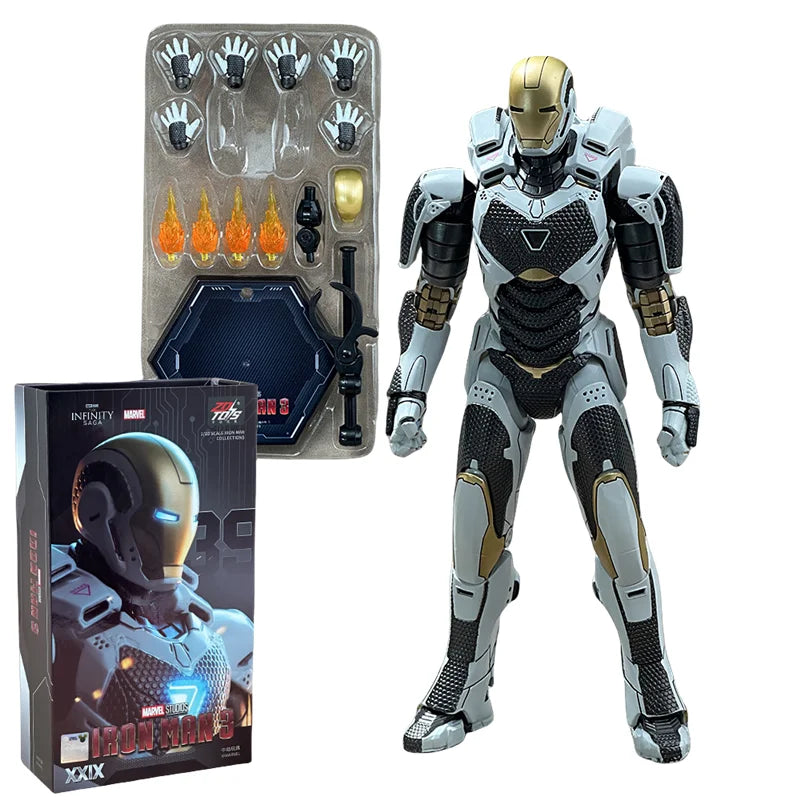 ZD Toys Iron Man Series Blacklash Figures 1/10 MK33 MK39 MK17