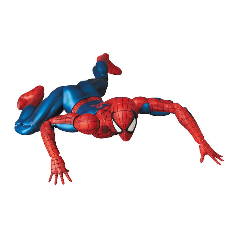 Disney Mafex 075 Spiderman Action Figure 16cm High Quality Spider Man
