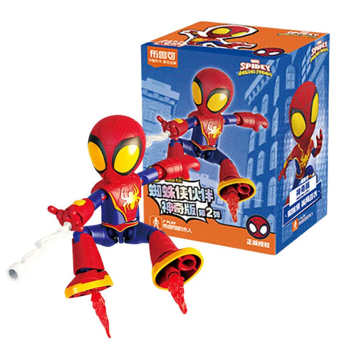 Marvel Spider Man building block Splicing toys 12cm Iron man Peter