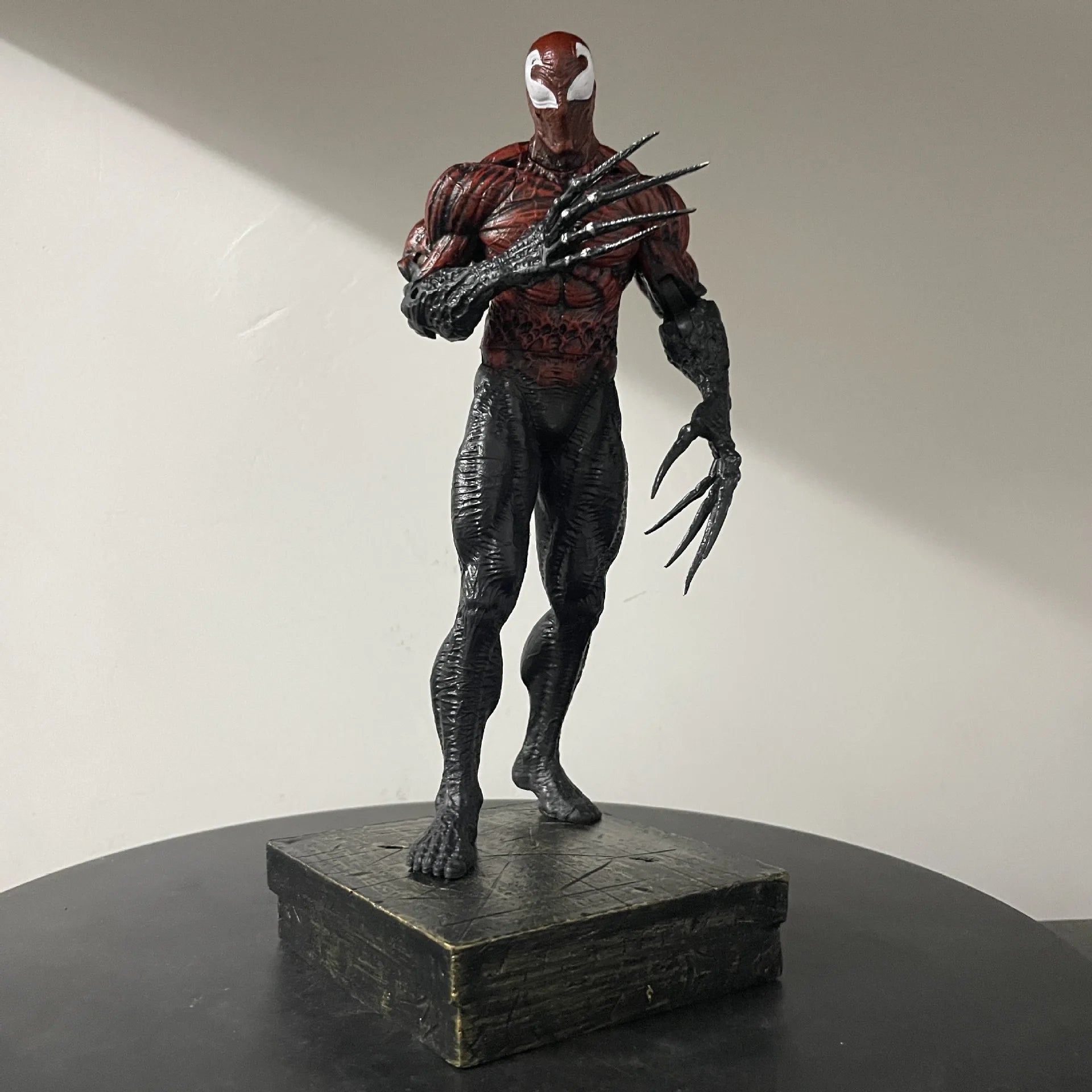 26cm Venom Symbiote Action Figure Toys With 2 replaceable head