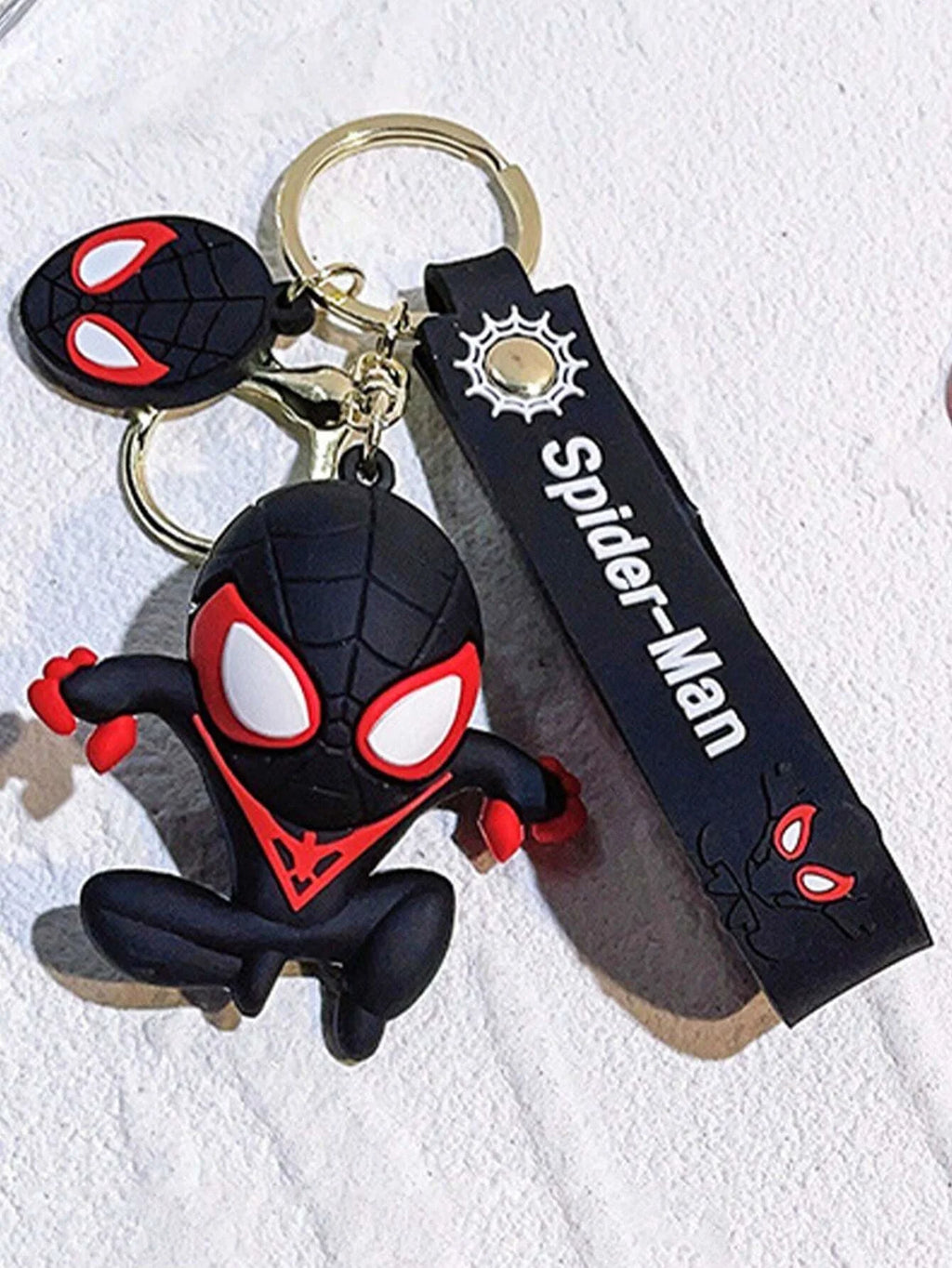 1pc Superhero Spidermanes Keychains Cartoon Spider Man Doll Keyrings