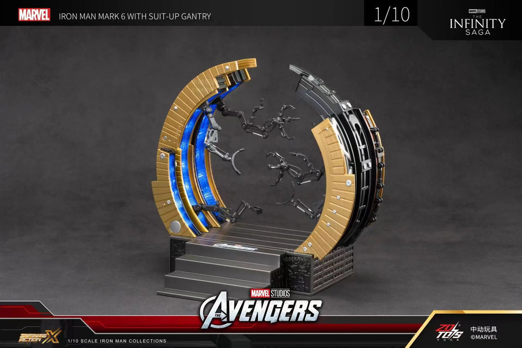 ZD Original Iron Man SUIT-UP GANTRY 1/10 Marvel Legend Demolition