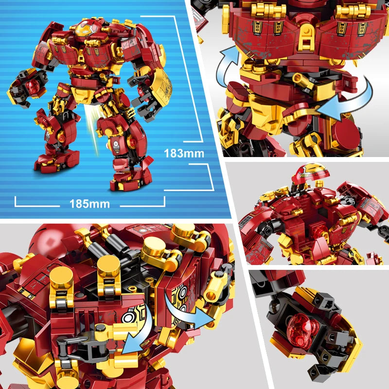 600+Pcs Superheroes Building Blocks Iron Man Toys Robot Model Bricks