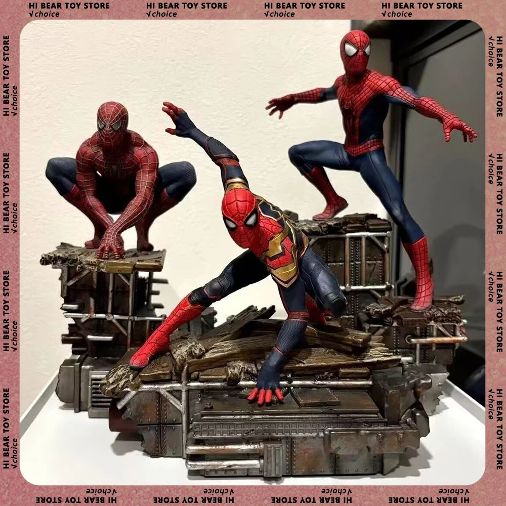 23cm Spider Man Figure Spiderman Anime Figurine Pvc Model Collection