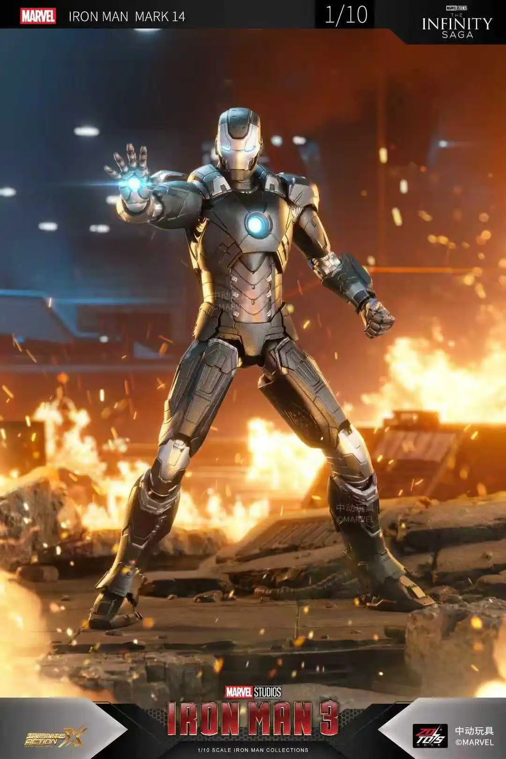 Original ZD Toys Iron Man Tony Stark MK9 MK14 MK12 MK27 MK15 MK35 MK22