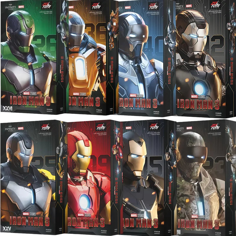 Original ZD Toys Iron Man Tony Stark MK9 MK14 MK12 MK27 MK15 MK35 MK22