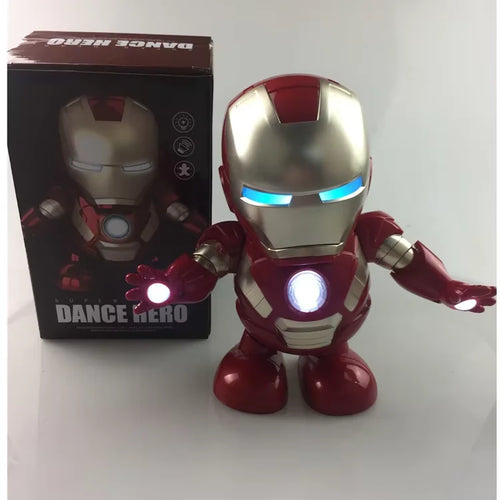 Marvel Iron Man LED Light Action Figure - Spiderman Dancing Singing