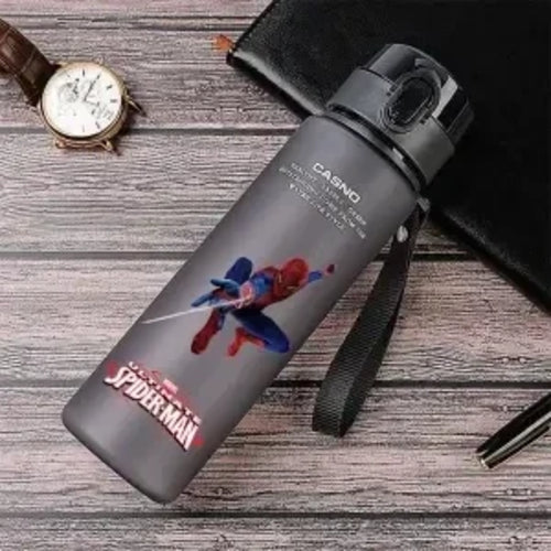 Spiderman Hulk Anime Water Bottle iron Man Captain America Boys