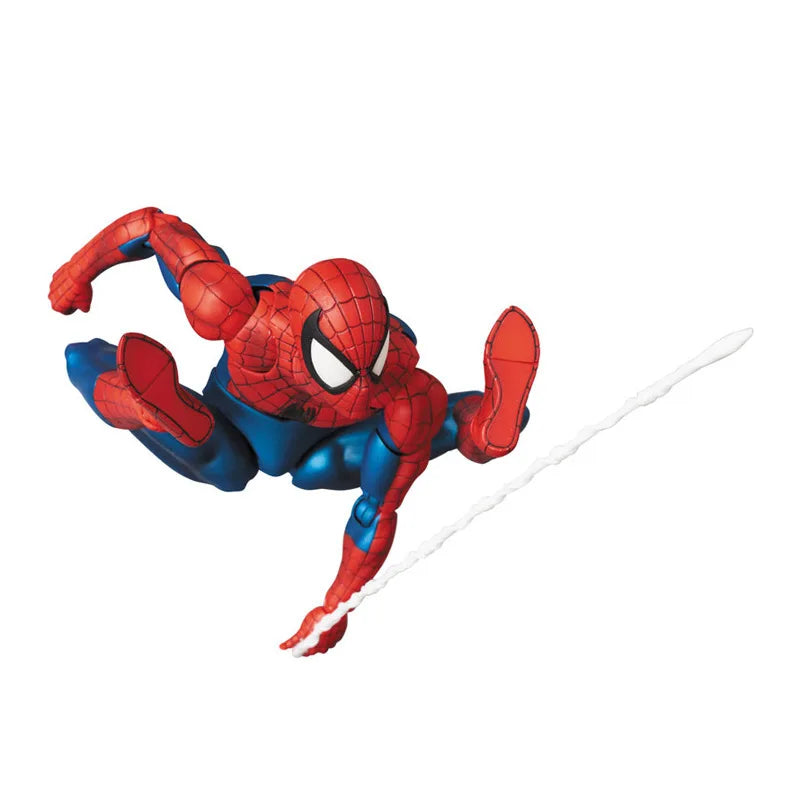 Disney Mafex 075 Spiderman Action Figure 16cm High Quality Spider Man