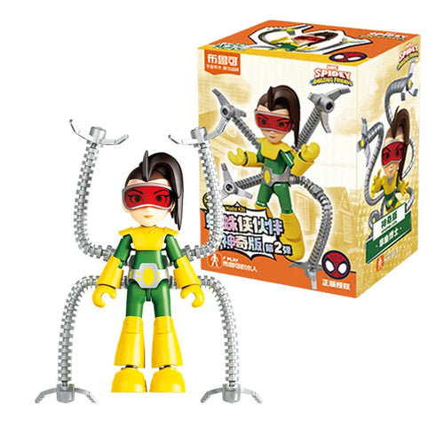 Marvel Spider Man building block Splicing toys 12cm Iron man Peter