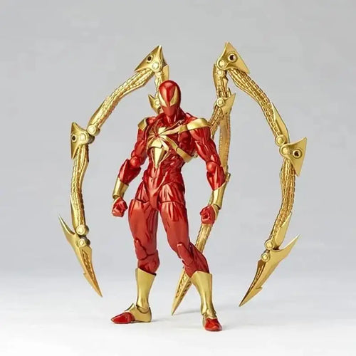 New Amazing Yamaguchi Animation Kaiyodo Iron Spiderman Ation Figure