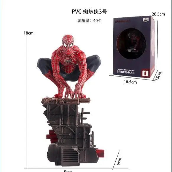 23cm Spider Man Figure Spiderman Anime Figurine Pvc Model Collection