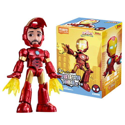 Marvel Spider Man building block Splicing toys 12cm Iron man Peter