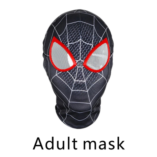 Halloween Miles Morales Spiderman Head Mask for Adult Kid Unisex Gwen