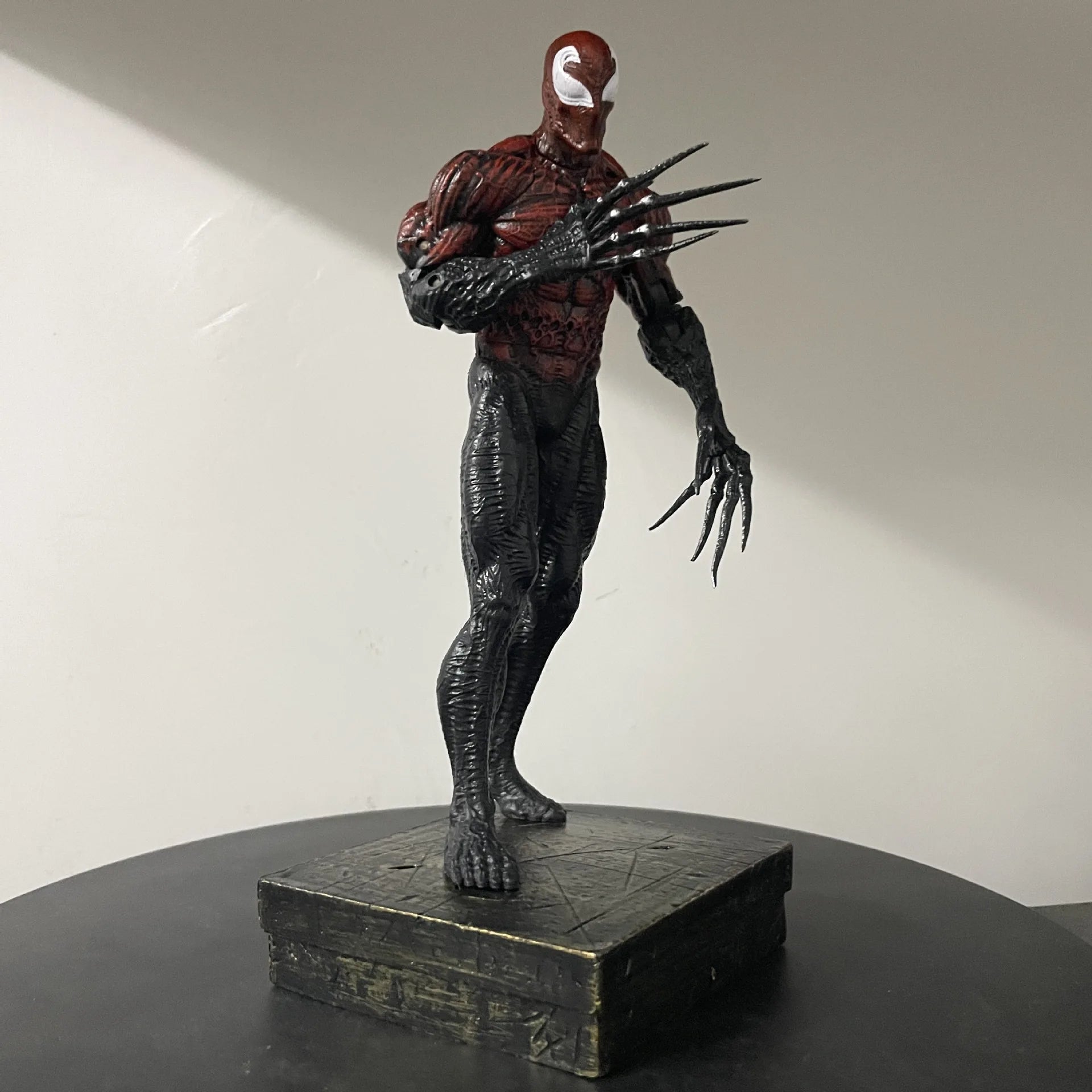 26cm Venom Symbiote Action Figure Toys With 2 replaceable head
