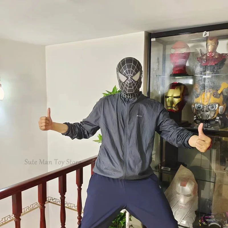 Spiderman Marvel 1/1 3D Spider-Man Tobey Mask Halloween Cosplay