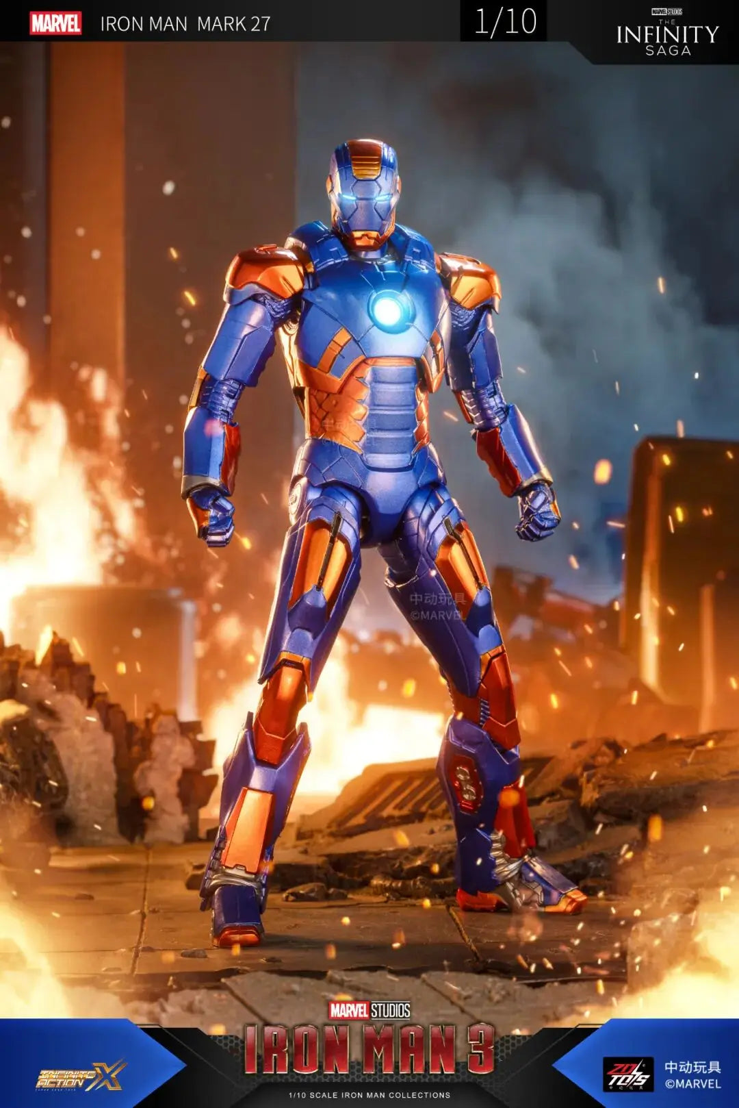 Original ZD Toys Iron Man Tony Stark MK9 MK14 MK12 MK27 MK15 MK35 MK22