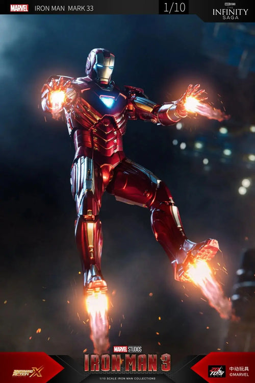 ZD Original Iron Man MK30 Blue Steel 1/10 Iron Patriot MK3 Marvel