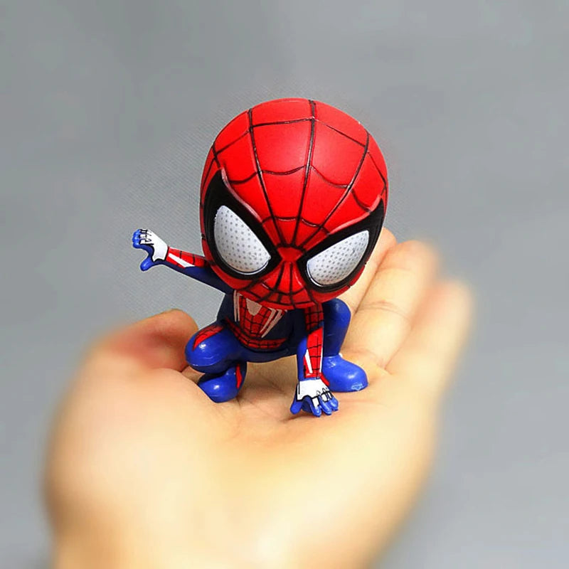 Marvel Avengers Spider Man Cute Action Figure Posture Anime Decoration