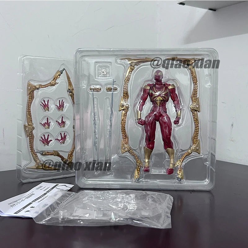New Amazing Yamaguchi Animation Kaiyodo Iron Spiderman Ation Figure