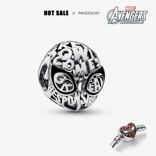 NEW Disney Marvel Series Iron Man Spiderman Charm Beads Fits Charms