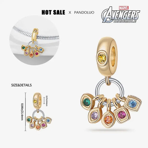 NEW Disney Marvel Series Iron Man Spiderman Charm Beads Fits Charms