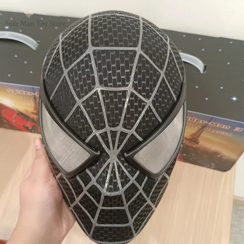 Spiderman Marvel 1/1 3D Spider-Man Tobey Mask Halloween Cosplay