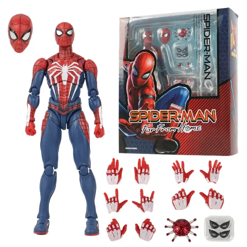 PS4 Spiderman Figure Avengers Spider Man Action Figures Upgrade Suit