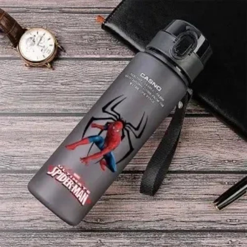 Spiderman Hulk Anime Water Bottle iron Man Captain America Boys